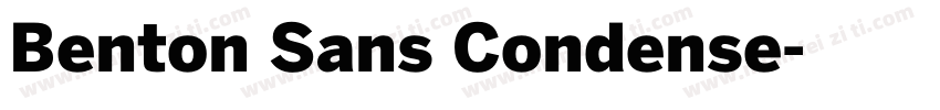 Benton Sans Condense字体转换
